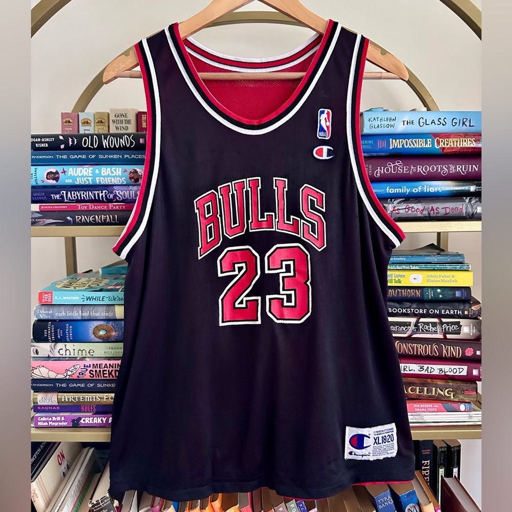 Vintage 90s Official Champion Chicago Bulls Michael Jordan Reversible Jersey 🏀
